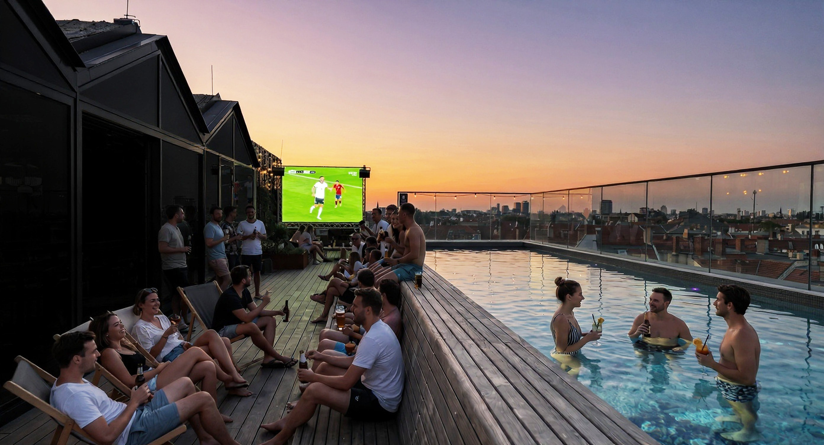 Qonto x The Delta Semifinal World Cup Rooftop Viewing